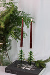 Fir Tree Glass Taper Candleholder