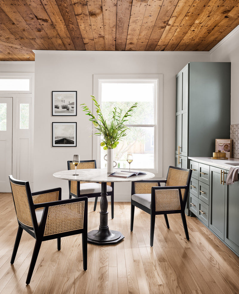 Lucy Round Dining Table - White Marble