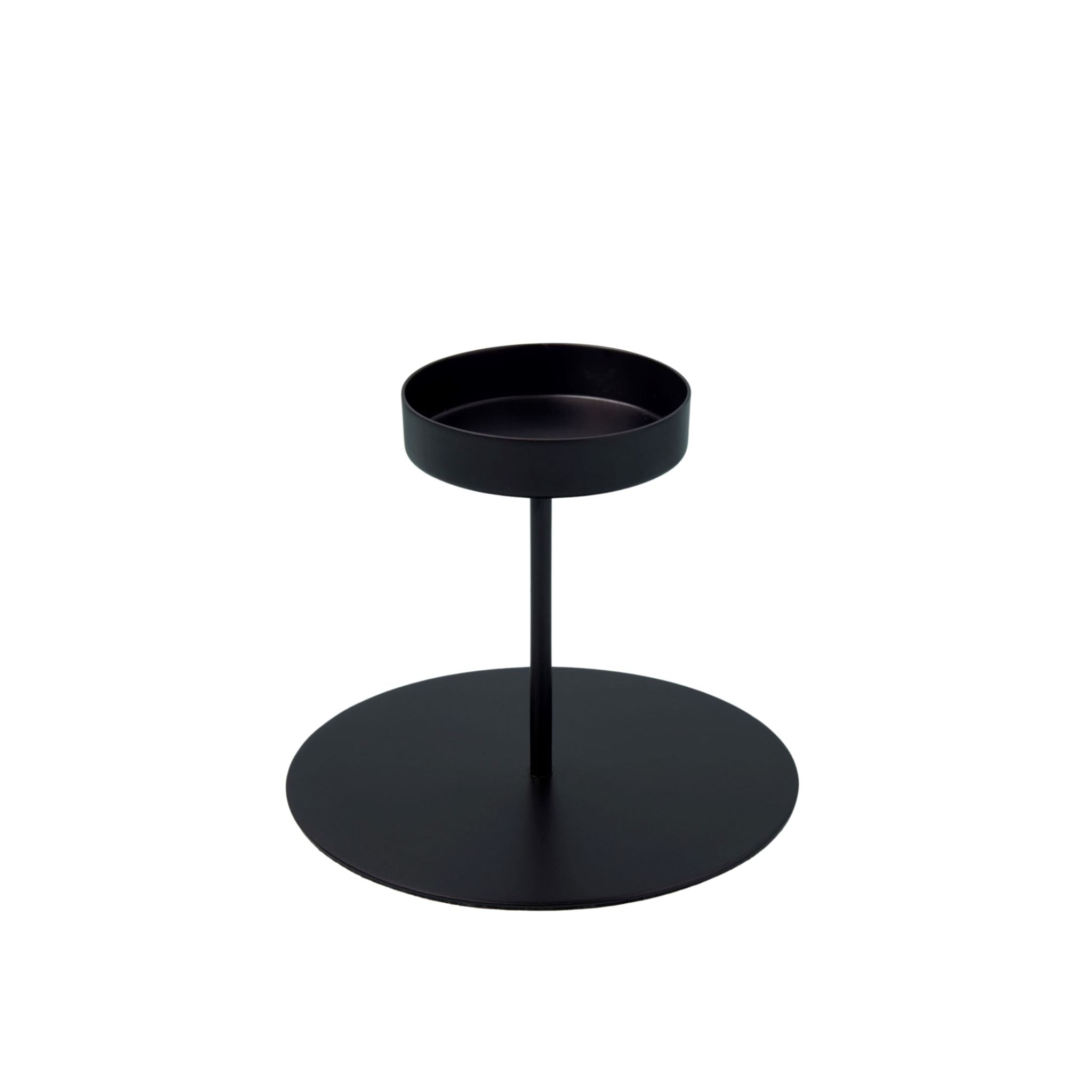 Kent Black Pillar Candle Holder