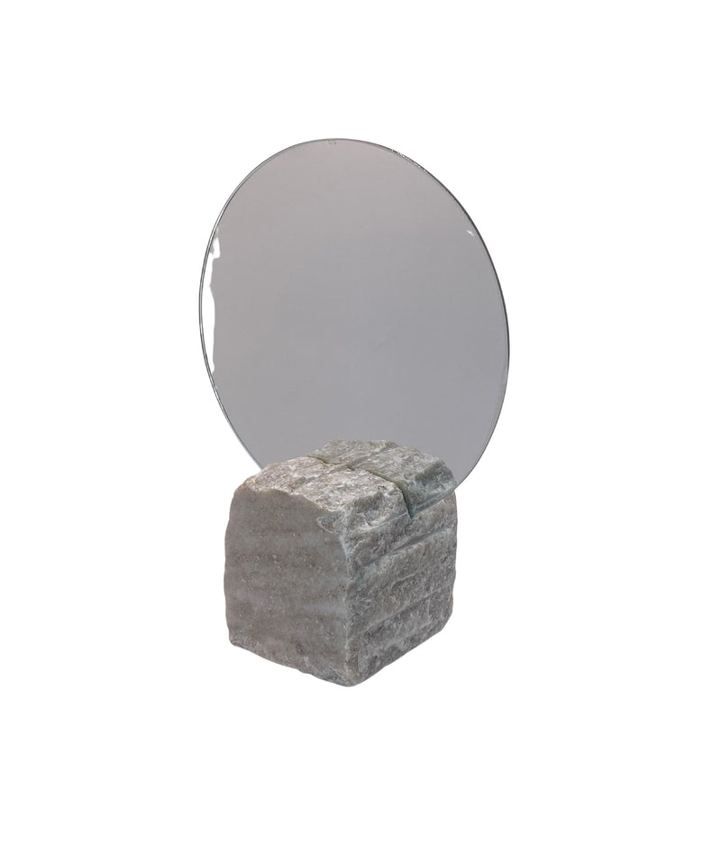 Mirror with Marble Base