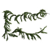 Norfolk Pine Faux Garland Real Touch 15 ft