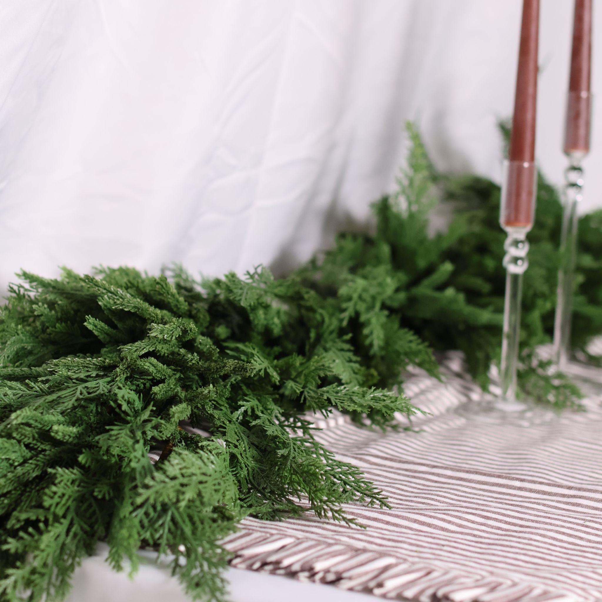 Norfolk & Cypress Mix Real Touch Faux Garland 6ft