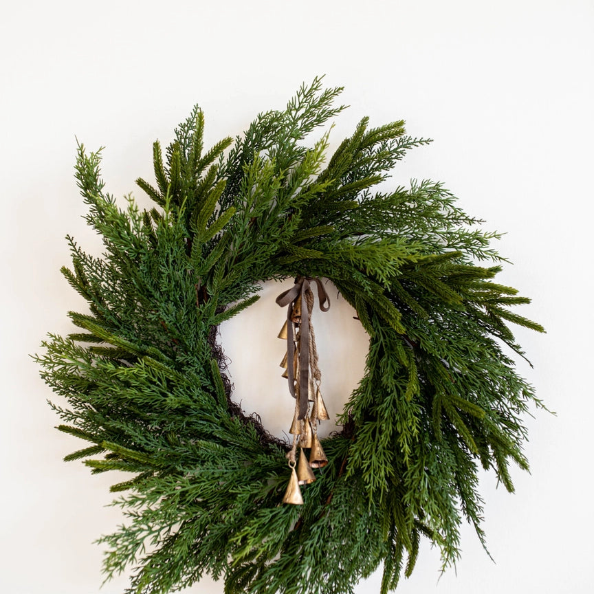 Norfolk & Cypress Real Touch Mix Wreath