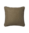 Olive Pillow With Fringe