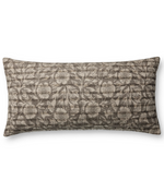 Chocolate Floral Down Filled Pillow