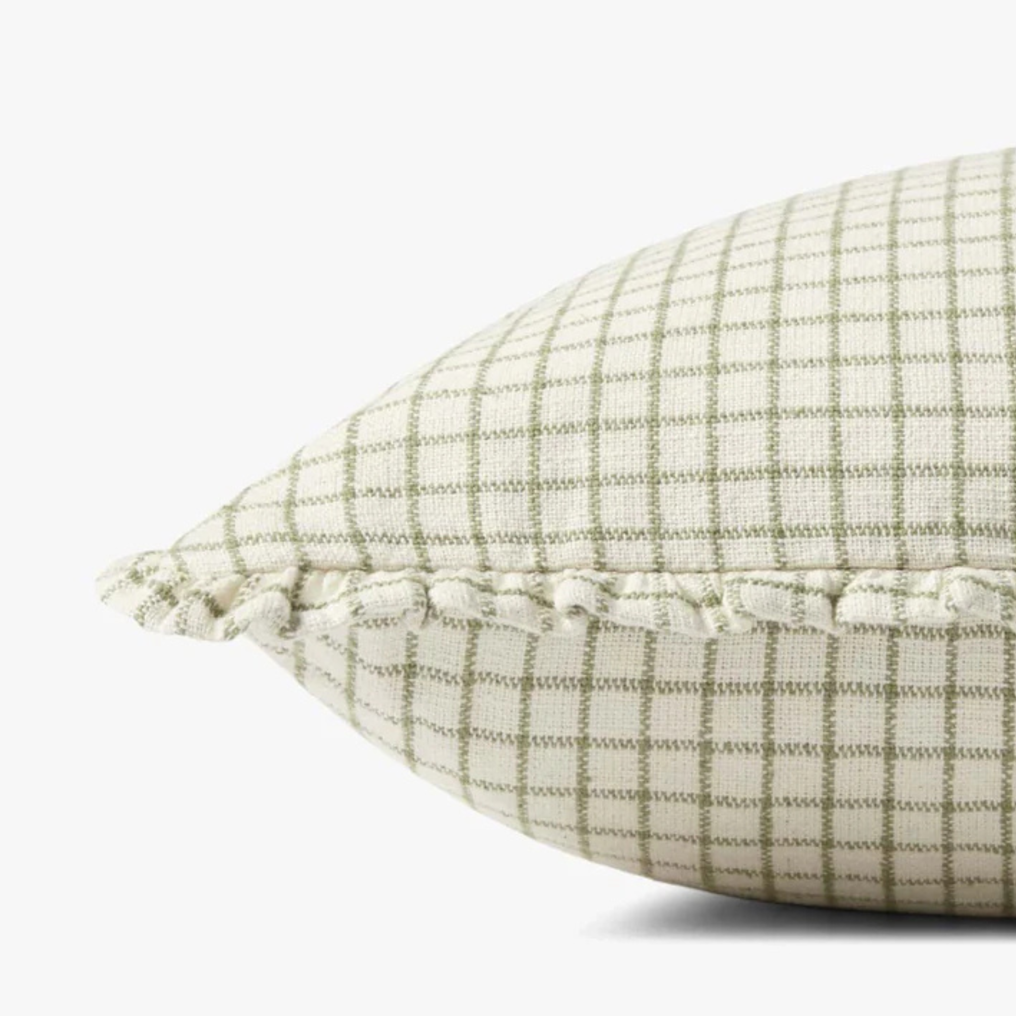 Ivory / Moss Pillow