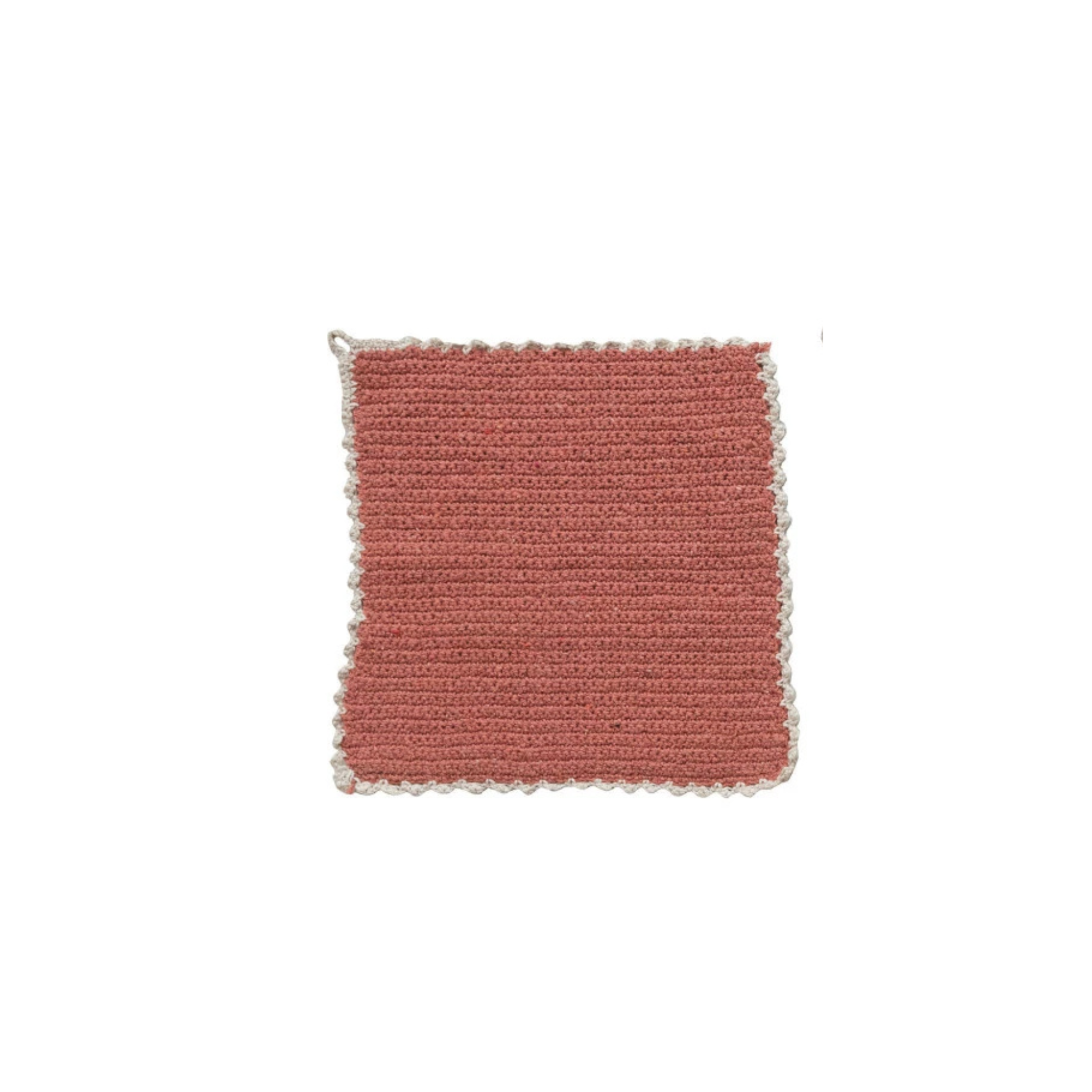 Square Cotton Blend Crocheted Dish Cloth