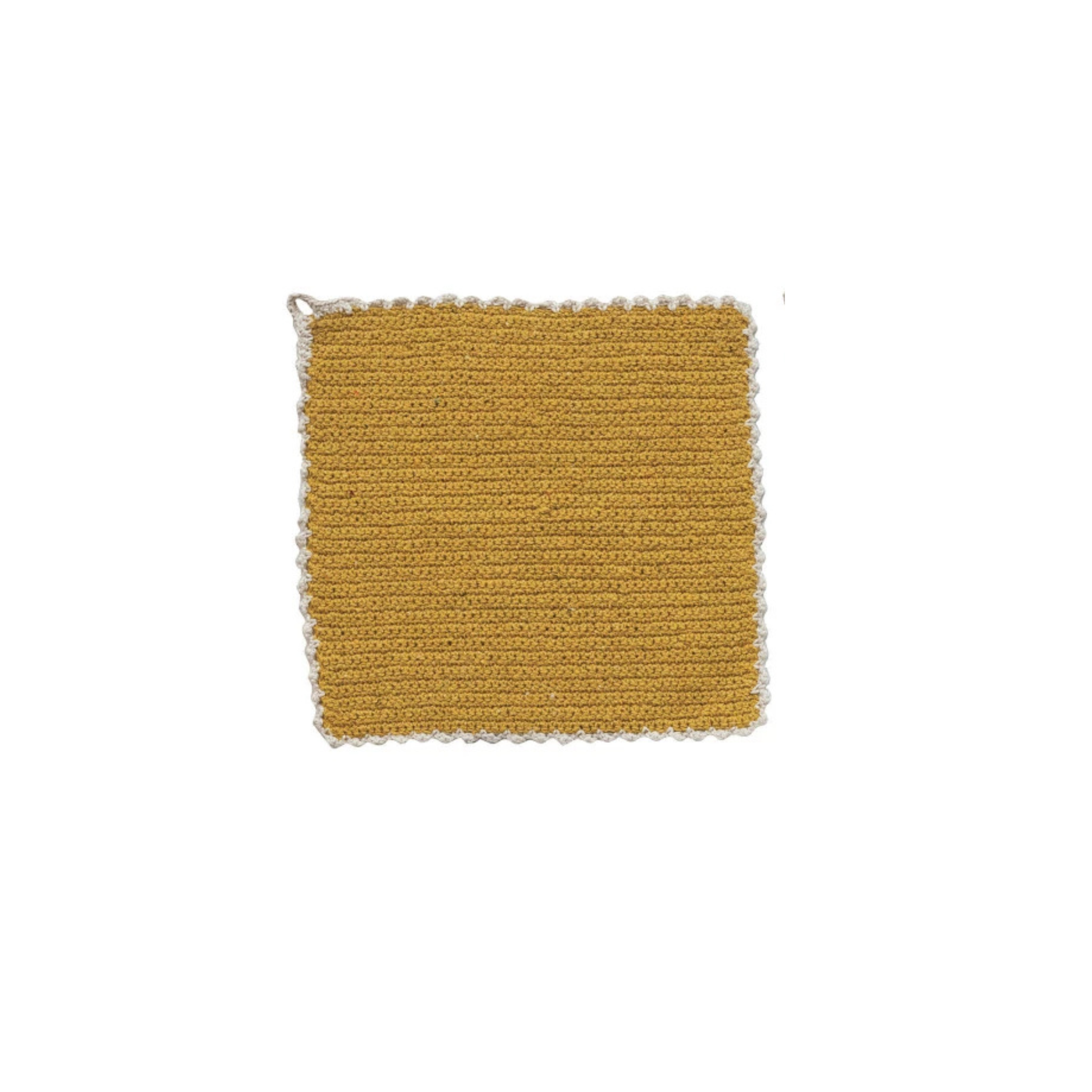 Square Cotton Blend Crocheted Dish Cloth