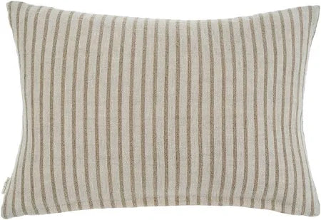 Pinstripe Linen Pillow - Natural