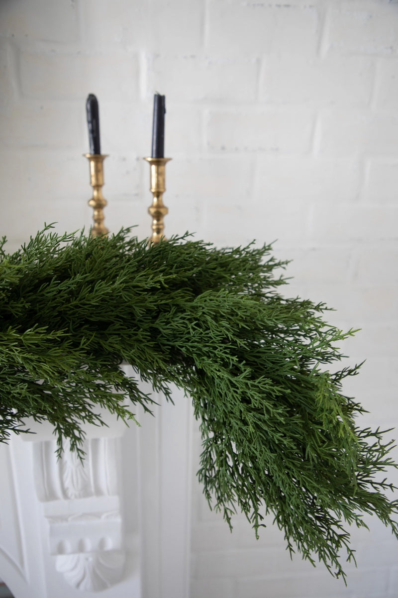 Real Touch Cypress Pine Garland 6ft