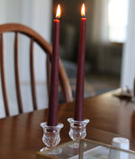 Red 10" Beeswax Taper Candles