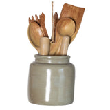 Resin Crock with Utensils