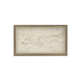 Rolling Hills Sketch Art Work