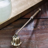 9.5" Brass Antique Candle Snuffer