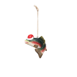 Fish w/ Santa Hat Ornament