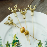 Reindeer Cocktail Pick Set Of 4