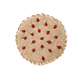 Strawberry Raffia Placemat