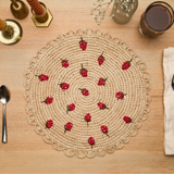 Strawberry Raffia Placemat