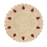 Ladybug Natural Raffia Placemat