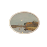 Oval Twilight Moon Artwork