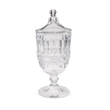 Clear Glass Urn with Lid