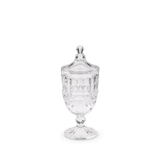 Clear Glass Urn with Lid