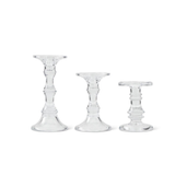 Short Glass Candle Holder