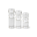 Single Crystal Ball Glass Pillar Candleholder