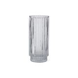 Accordion Pressed Glass Vase