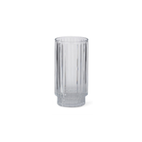 Accordion Pressed Glass Vase