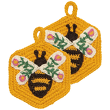 Bee Garden Crochet Sponges 2pc