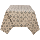 Salvia Block Print Tablecloth 60" x 90"