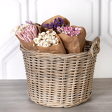 Round Rattan Storage Basket
