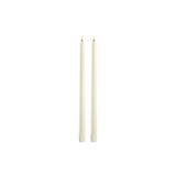 Ivory 12" Uyuni 2 Pack LED Taper Candle