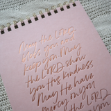 May the Lord Bless You Letterpress Notebook
