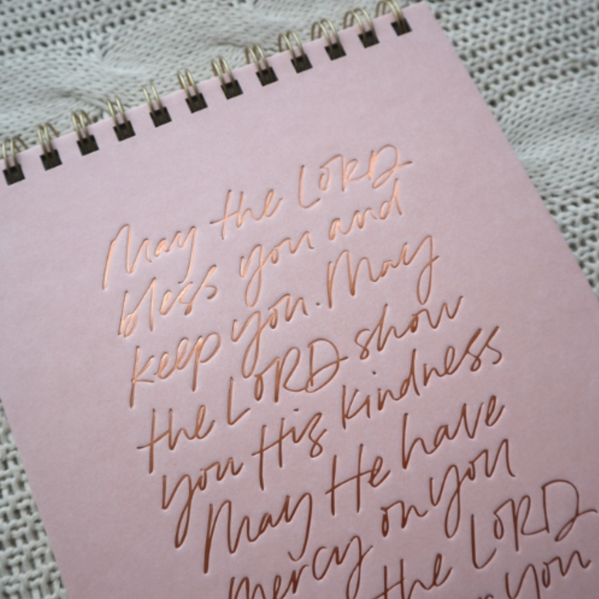 May the Lord Bless You Letterpress Notebook