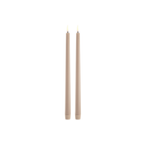 Beige Slim 12" Uyuni 2 Pack LED Taper Candle