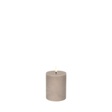 Sandstone 4" Uyuni LED Pillar Candle Rustic