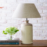 Ivory Terracotta Lamp