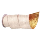 Crinkle Velvet Gold Back Ribbon 4" - 10yds.