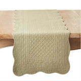 Olive Quilted Runner
