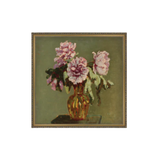 Peonies and Small Yellow Vase