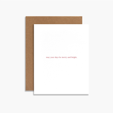 Merry and Bright Greeting Card