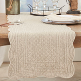 Taupe Quilted Runner