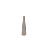 Sandstone 8.5" Uyuni LED Cone Candle