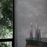 Sandstone 12" Uyuni LED Cone Candle