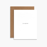 You Are Appreciated Greeting Card