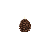 Brown Uyuni LED Pine Cone Candle