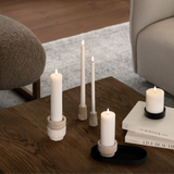 Travertine Mini Taper Candle Holder