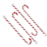 Candy Cane Swizzle Sticks S/4